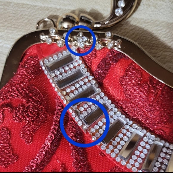 Damara Chian women's bag with embroidered mesh. - Picture 6 of 10